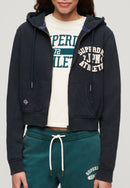 Athletic Essentials Relaxed Cropped Hoodie - Eclipse Navy