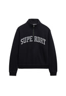 Athletic Essentials Applique Half Zip Sweatshirt - Eclipse Navy