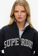 Athletic Essentials Applique Half Zip Sweatshirt - Eclipse Navy