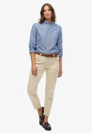 Superdry Slim Oxford Buttondown Shirt - Azure Blue Chambray