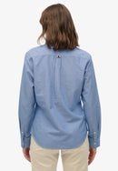 Superdry Slim Oxford Buttondown Shirt - Azure Blue Chambray