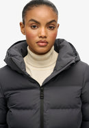 City Mid Padded Jacket - Ebony