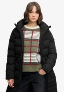 City Longline Microfibre Jacket - Black