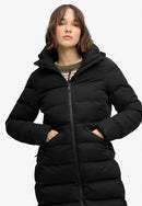 City Longline Microfibre Jacket - Black