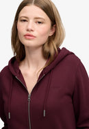 Signature Emblem Zip Hoodie - Port Red
