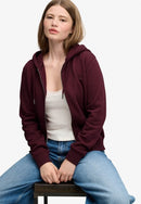 Signature Emblem Zip Hoodie - Port Red