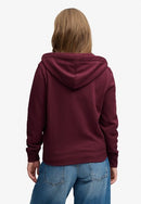 Signature Emblem Zip Hoodie - Port Red