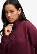 Signature 1/2 Zip Sweatshirt - Port Red
