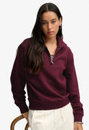 Signature 1/2 Zip Sweatshirt - Port Red