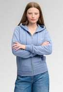 Signature Emblem Zip Hoodie - Tidal Blue