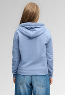 Signature Emblem Zip Hoodie - Tidal Blue