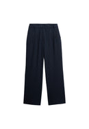 Mid Rise Pinstripe Trouser - Navy
