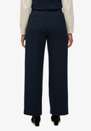 Mid Rise Pinstripe Trouser - Navy