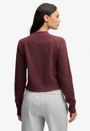 Argyle Cardigan - Aubergine Purple