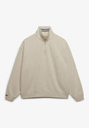 Monogram 1/2 Zip Sweatshirt - Pumice Marl
