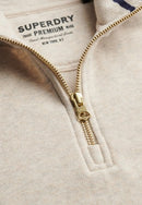 Monogram 1/2 Zip Sweatshirt - Pumice Marl