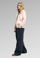 Signature Emblem Zip Hoodie - Rose Blush Pink