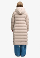 City Longline Microfibre Jacket - Mushroom Beige