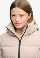 City Longline Microfibre Jacket - Mushroom Beige