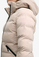 City Longline Microfibre Jacket - Mushroom Beige