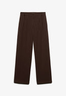 Mid Rise Pinstripe Trouser - Brown Pinstripe