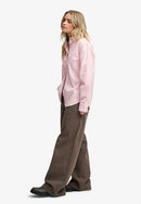 Needle Cord Long Sleeve Shirt - Chalk Pink