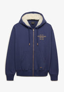 Luxe Fur Lined Zip Hoodie - Mariner Navy