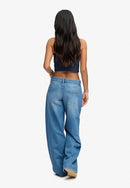 Mid Rise Baggy Jean - Mid Blue Vintage Wash