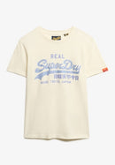 Vl Rhinestone Slim Tee - Dusty White