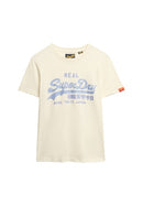 Vl Rhinestone Slim Tee - Dusty White