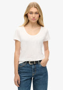 Scoop Neck Tee - Optic