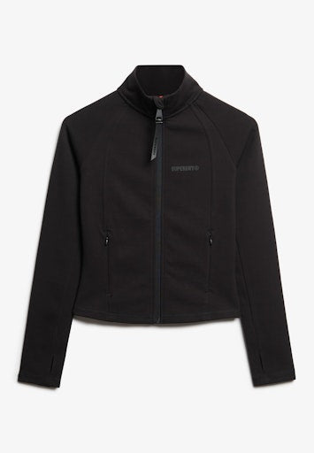 Active Tech Fitted Track Top - Black