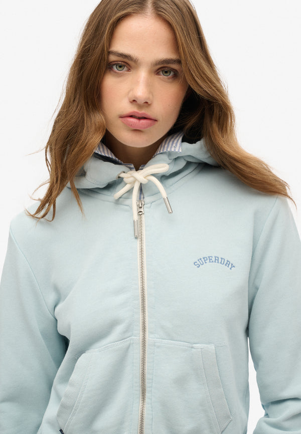 Cropped Ziphood - Glacier Grey