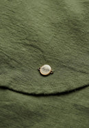 Ibiza Longline Beach Shirt - Beetle Green