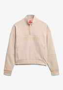 Active Tech Logo 1/2 Zip Sweat - Off Grey