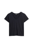 Studios Slub Embroidered Vee Tee - Eclipse Navy