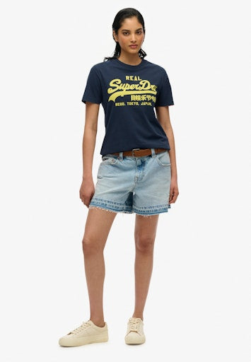 Vl Neon Slim Tee - Eclipse Navy