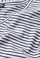 Studios Embroidered Tee - Navy Optic Stripe