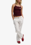 Superdry Cotton Elastic Trouser - Optic