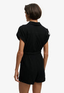 Belted Utility Playsuit - Black