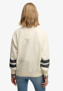 Varsity Script Loose Sweatshirt - Cream