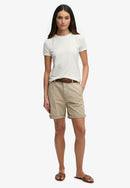 Chino Short - Stonewash Taupe Brown
