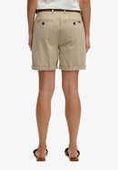 Chino Short - Stonewash Taupe Brown