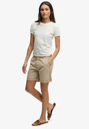 Chino Short - Stonewash Taupe Brown