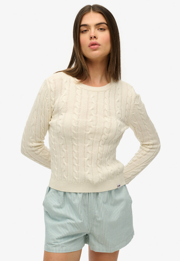 Essentials Cable Jumper - Ecru