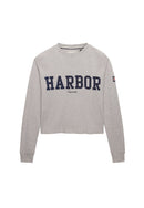 Athletic Essentials Graphic Long Sleeve Top - Glacier Grey