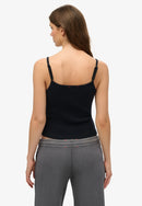 Athletic Essentials Embroidered Button Cami Top - Eclipse Navy