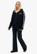 Athletic Embroidered Flare Jogger - Eclipse Navy