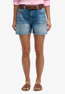 Mid Rise Denim Short - Mid Blue