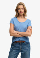 Studios Scoop Neck Tee - Bluebell